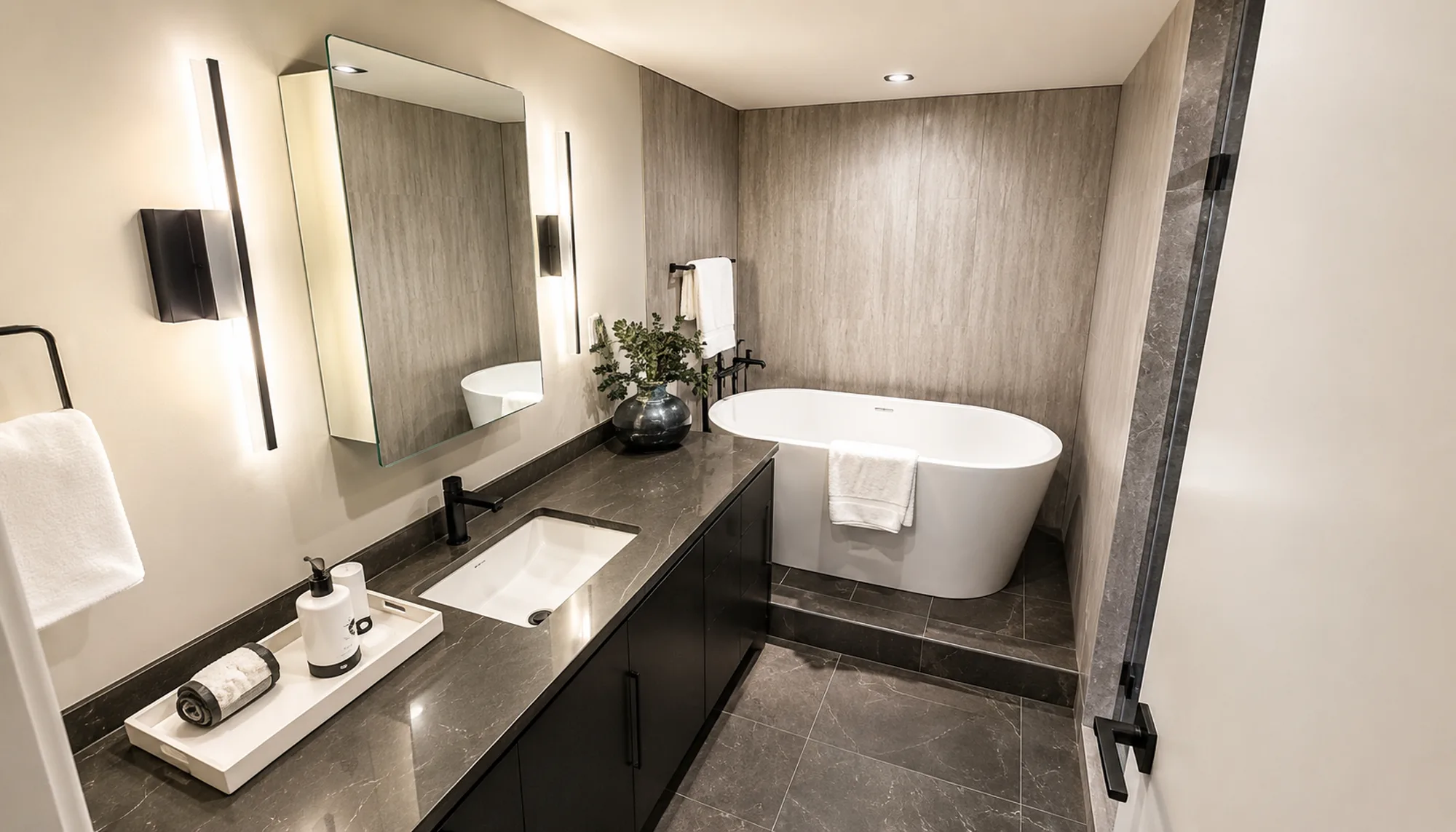 Ensuite renovation in Mission, Calgary