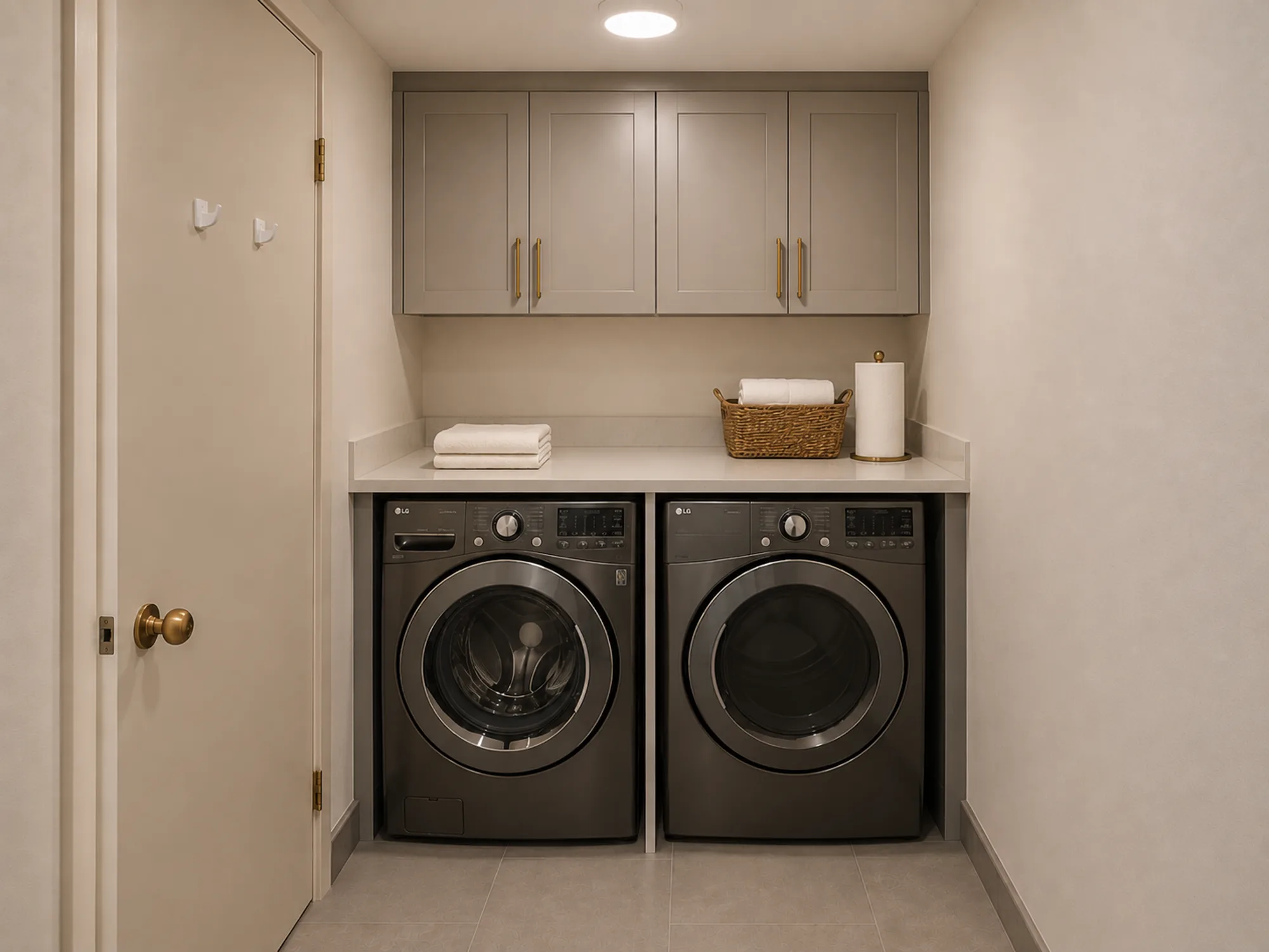 Laundry room renovation at Roxboro Tower, Calgary by Suite Home Renovations