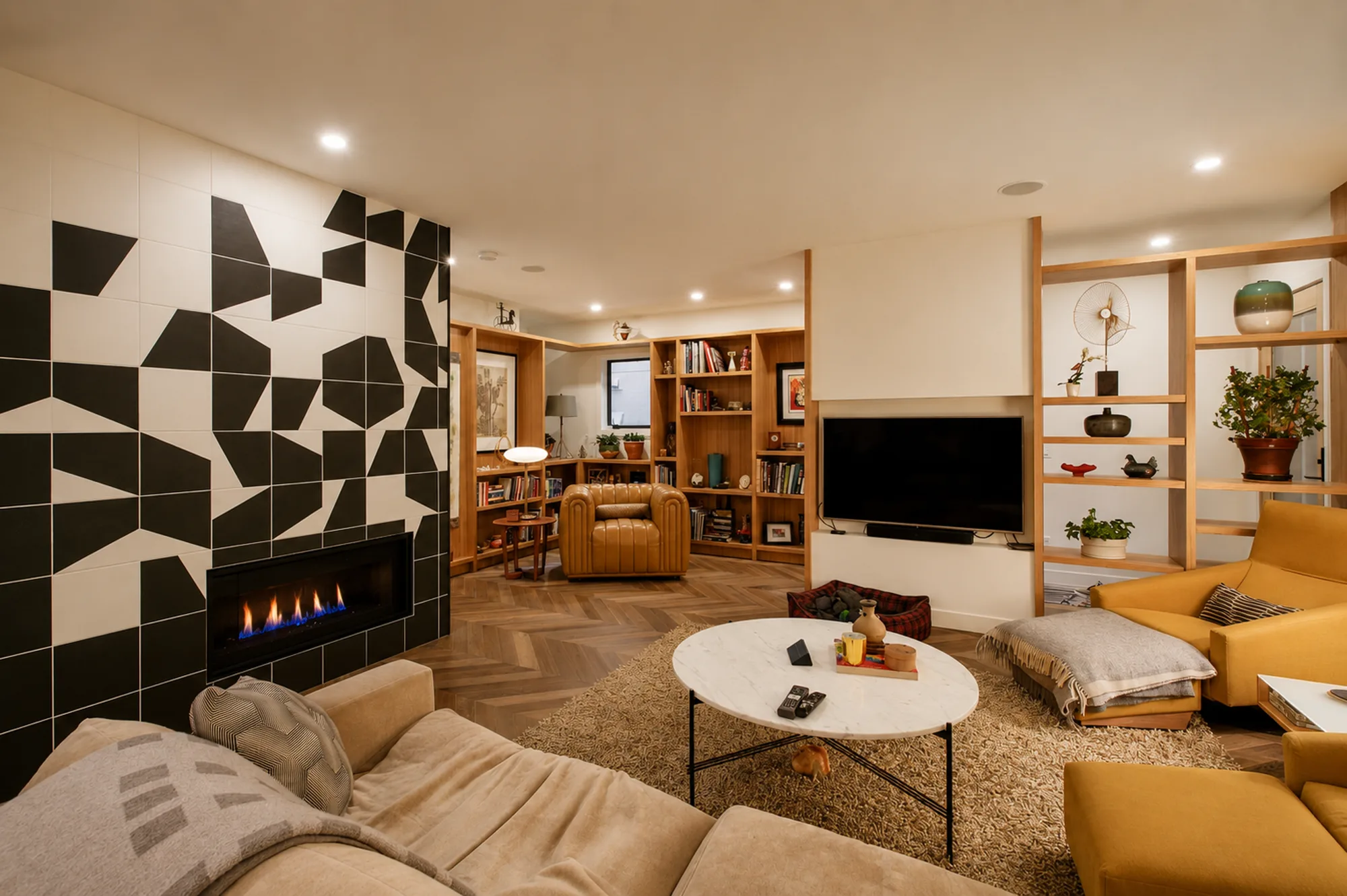 Living room renovation in Mount Royal, Calgary