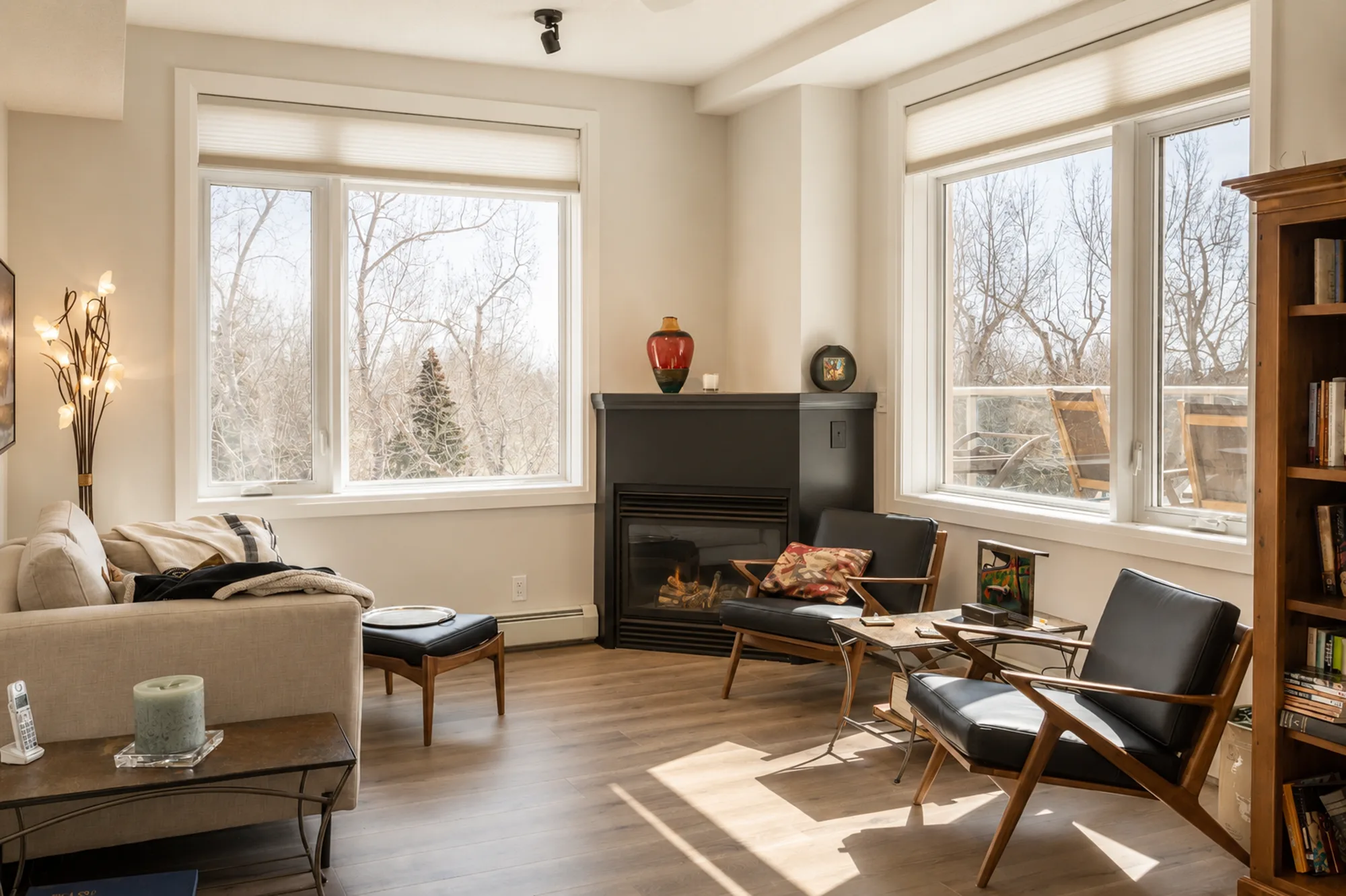 Living room renovation in Spruce Cliff, Calgary