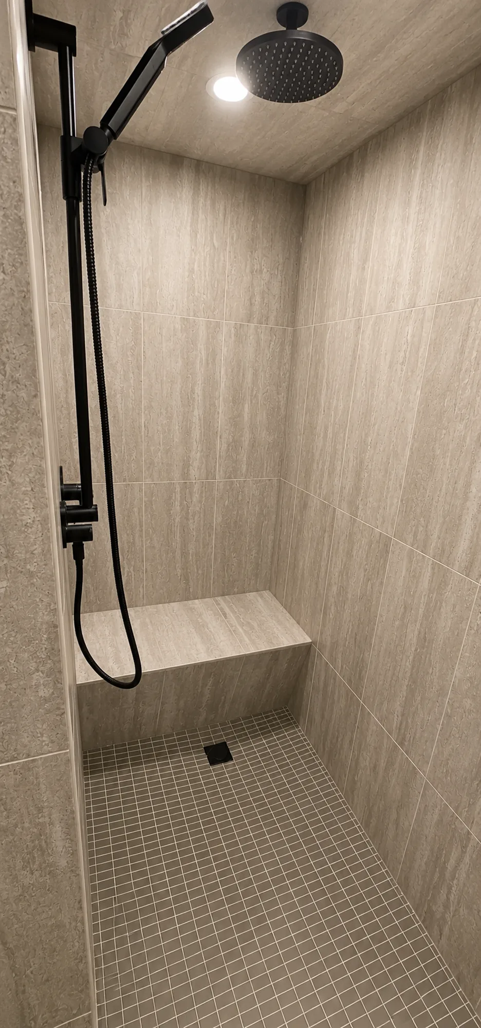 Walk-in shower renovation in Mission, Calgary